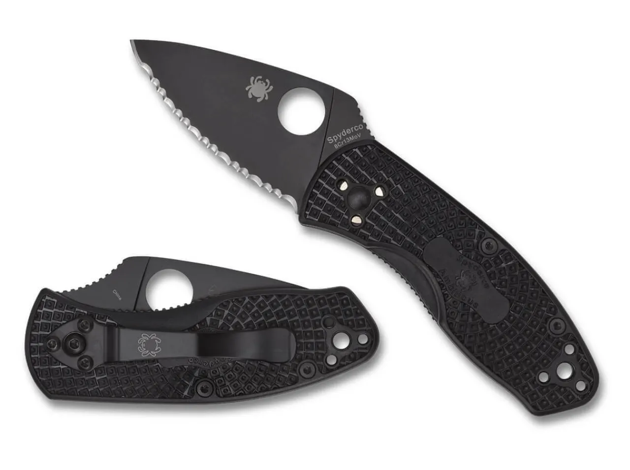 Ambitious Lightweight Black Blade Spyderedge|Spyderco Online
