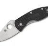 Ambitious Lightweight Black Plainedge|Spyderco Online