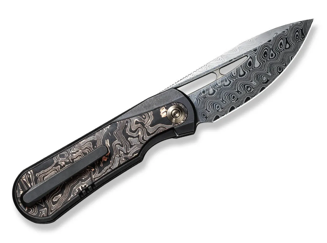 Baloo Damascus Titanium Cf Black|WE Knife Outlet