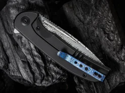 Beacon Damascus Titanium Black|WE Knife Clearance