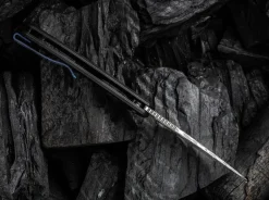 Beacon Damascus Titanium Black|WE Knife Clearance