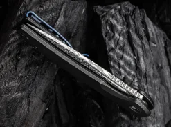 Beacon Damascus Titanium Black|WE Knife Clearance