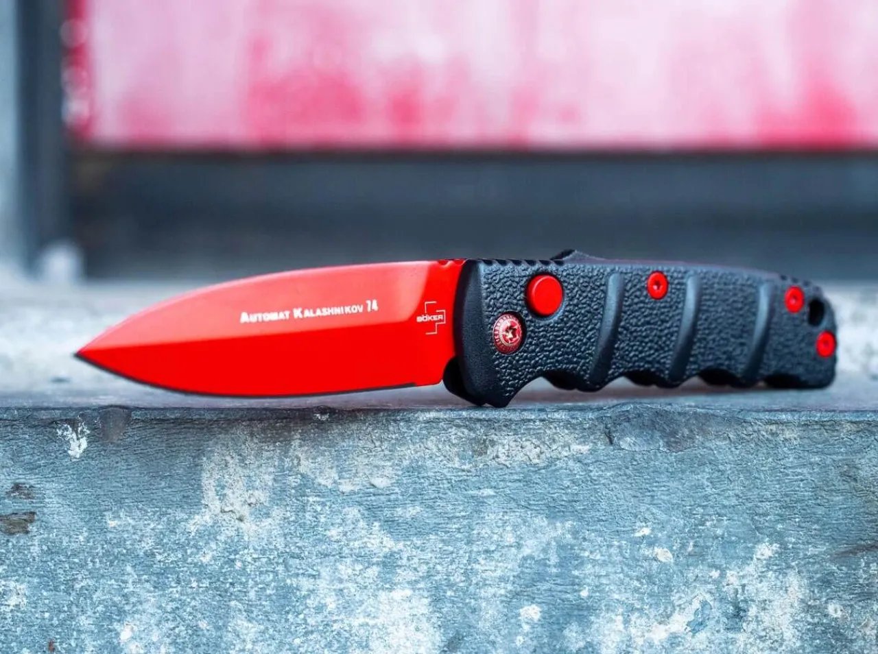 Bhq Aks-74 Mini Spearpoint Black Widow|Böker Plus Online