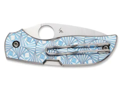Chaparral Stepped Titanium Blue|Spyderco Best