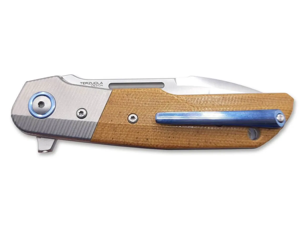 Clap Micarta Brown Titanium Bolster|MKM Sale