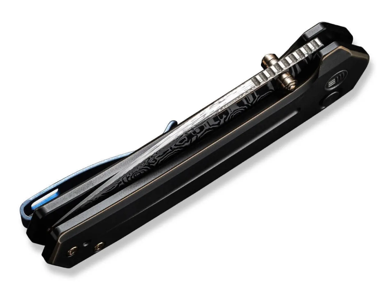 Culex Titanium Bronze Damascus|WE Knife New