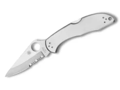 Delica 4 Stainless Steel Combination|Spyderco New