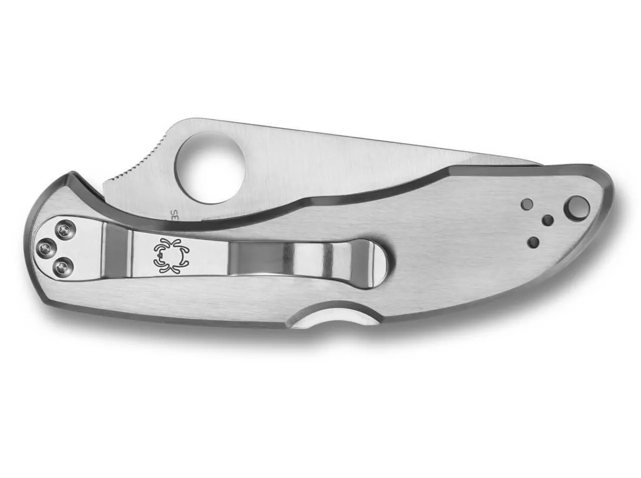 Delica 4 Stainless Steel Combination|Spyderco New