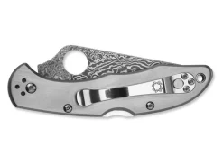Delica 4 Titanium Damascus|Spyderco Discount