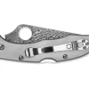 Delica 4 Titanium Damascus|Spyderco Outlet