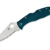 Endela Lightweight K390 Serrated Blue|Spyderco Hot