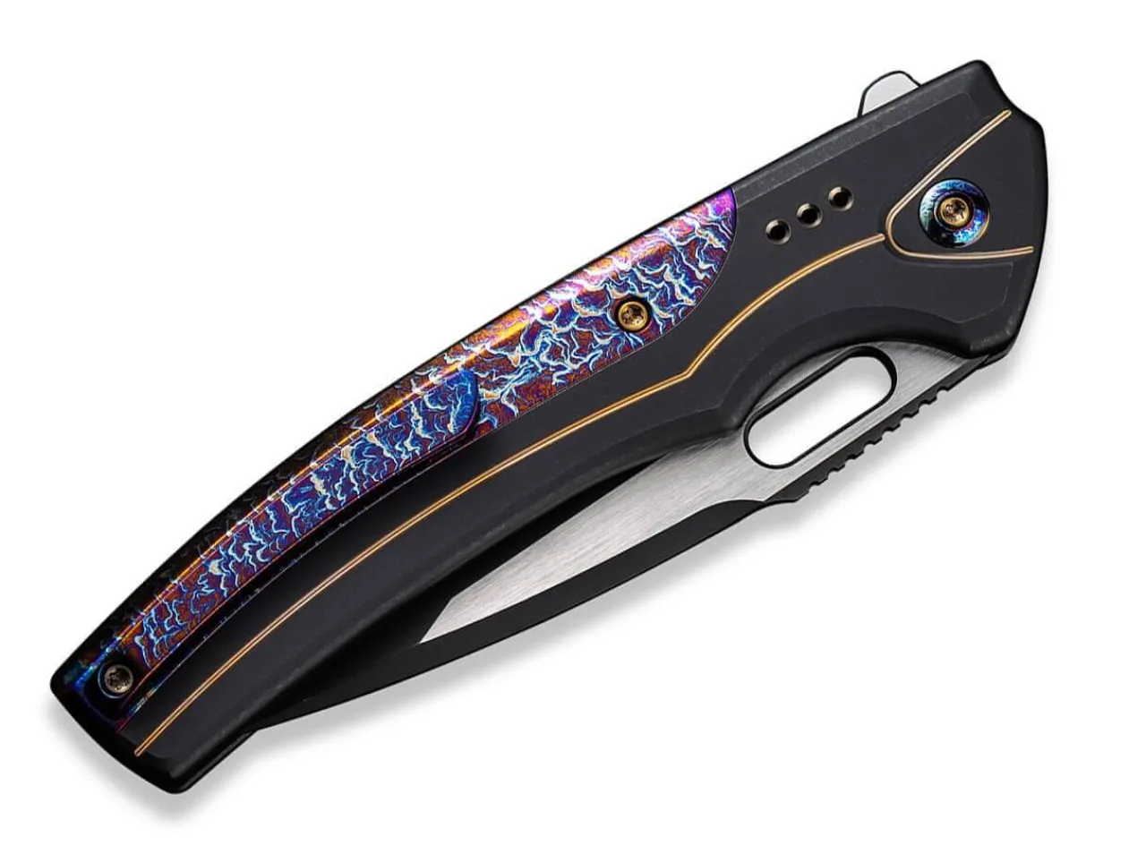 Exciton Black Flamed Titanium Ltd|WE Knife Clearance