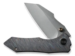 High-Fin Titanium Grey Tiger Stripe|WE Knife Clearance