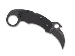 Karahawk Black G10 Black Blade|Spyderco Outlet