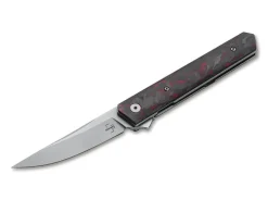 Kwaiken Flipper Red Marble Carbon|Böker Plus