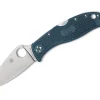 Leafjumper K390 Frn Blue Plainedge|Spyderco Best