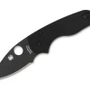 Lil' Native Black Plain|Spyderco Outlet