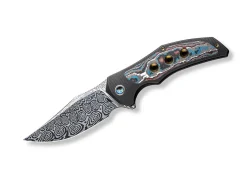 Magnetron Black Nebula Fat Carbon Damascus|WE Knife Hot