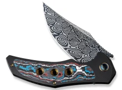 Magnetron Black Nebula Fat Carbon Damascus|WE Knife New