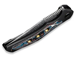 Magnetron Black Nebula Fat Carbon Damascus|WE Knife New