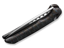 Mini Malice Button Lock Tiger Stripe Flamed Titanium|WE Knife Online