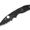 Native 5 All Black Serrated|Spyderco