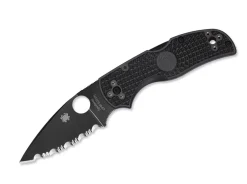 Native 5 All Black Serrated|Spyderco