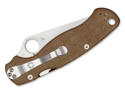 Para Military 2 Brown Micarta Cruwear|Spyderco New