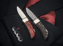 Pocket Bog Oak Damascus|Böker Manufaktur Solingen Outlet