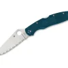 Police 4 Lightweight K390 Spyderedge Blue|Spyderco Sale