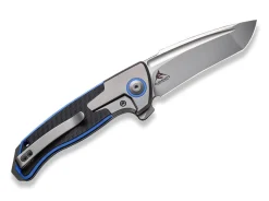 Press Check Titanium G10 Black Blue Tanto|WE Knife Online