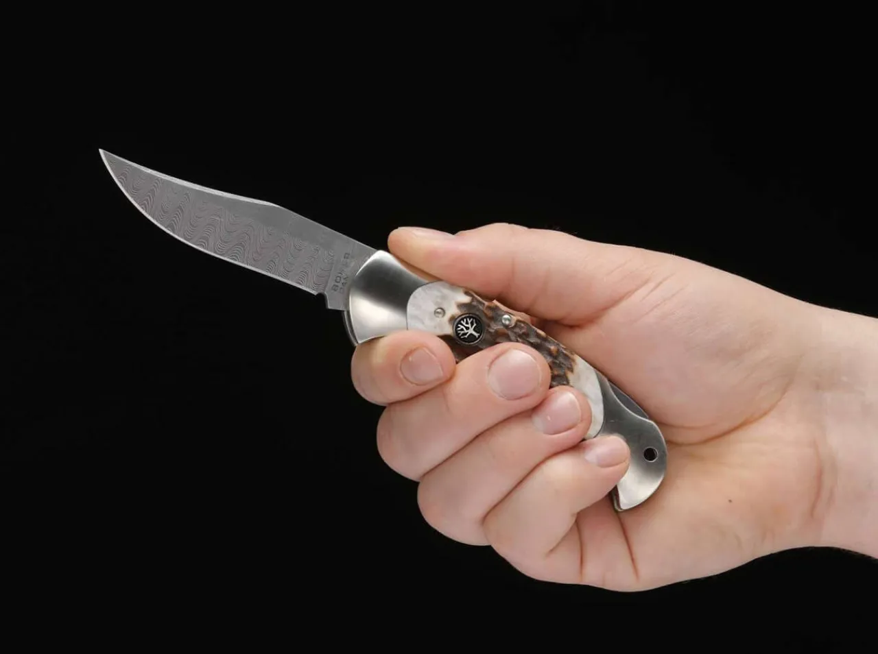 Scout Stag Damascus|Böker Manufaktur Solingen Outlet
