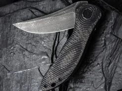 Synergy 3 Damascus G10 Cf Black Trailing Point|CIVIVI Hot