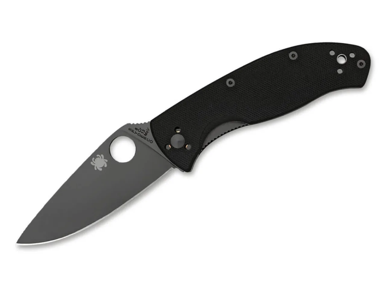 Tenacious Black Plain|Spyderco Hot