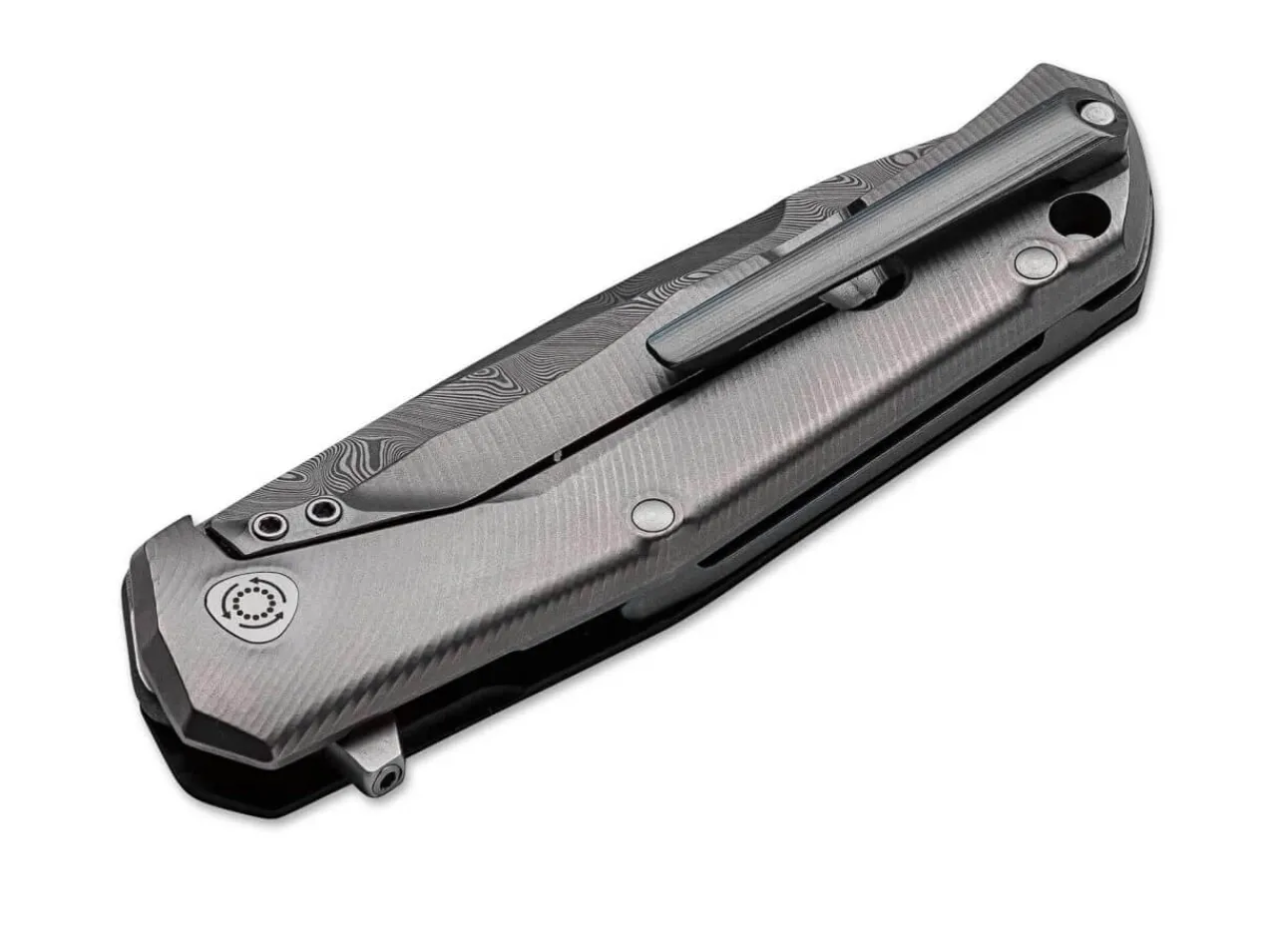 T.R.E. Damascus Raindrop Carbon|LionSteel Hot